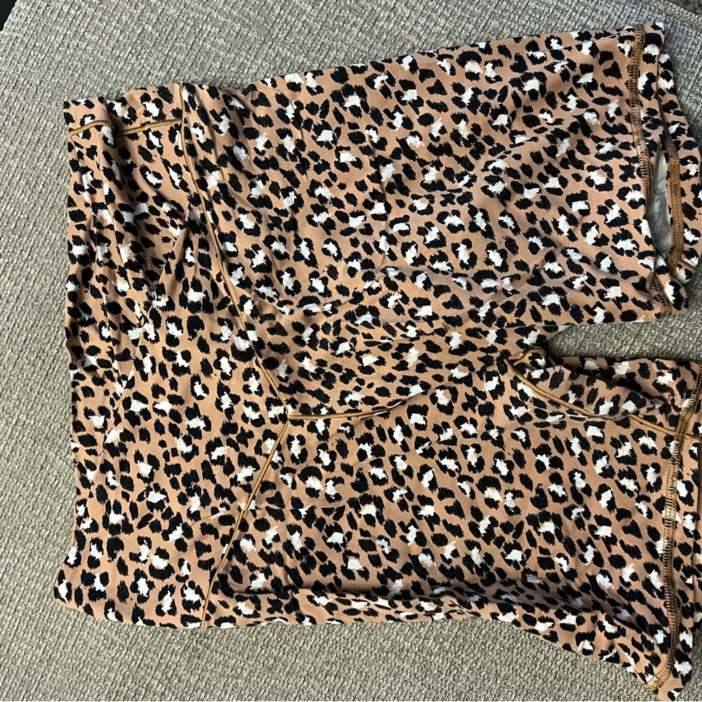 Aerie Leopard Print Biker Shorts